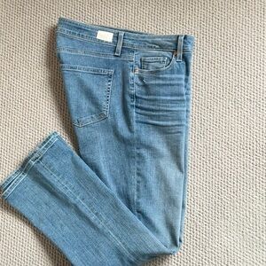 PAIGE Colette Crop Flare Jeans - Light Blue